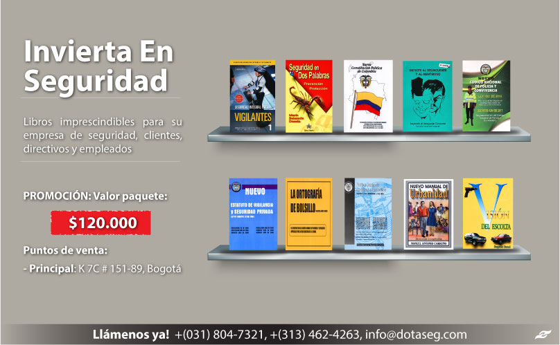 Paquete Libros de Seguridad - Libros de Seguridad Y Vigilancia Privada  Bogotá