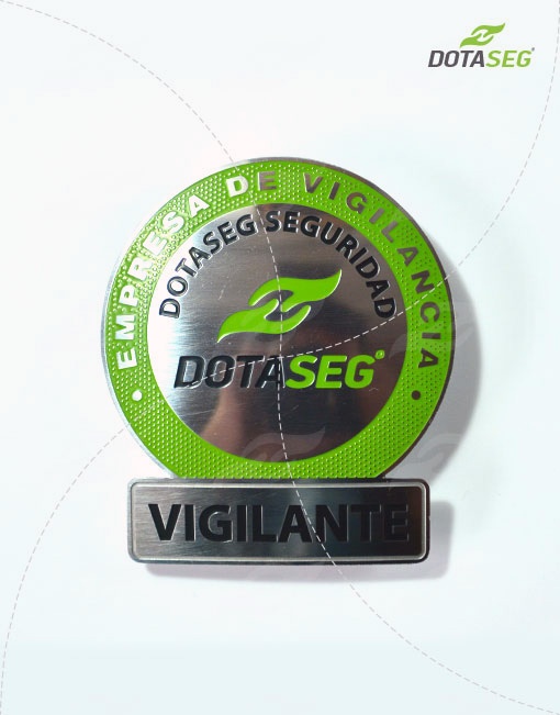 Placa Vigilante de Seguridad - Insignia Online