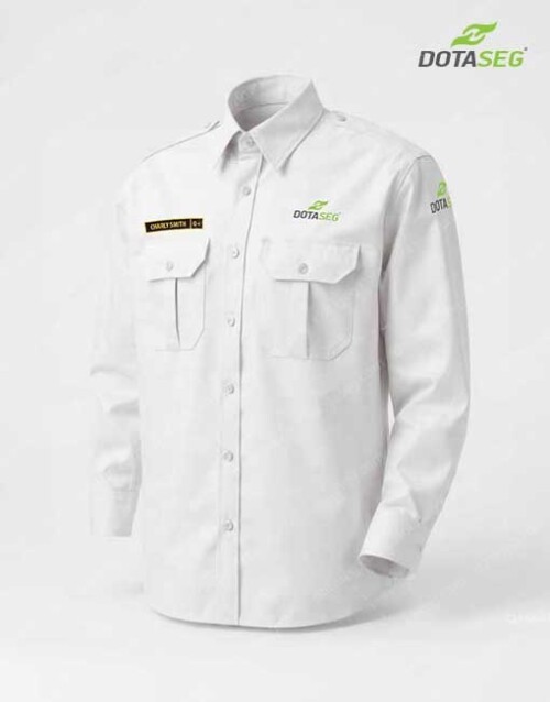 Camisa para vigilante con bordado de seguridad privada